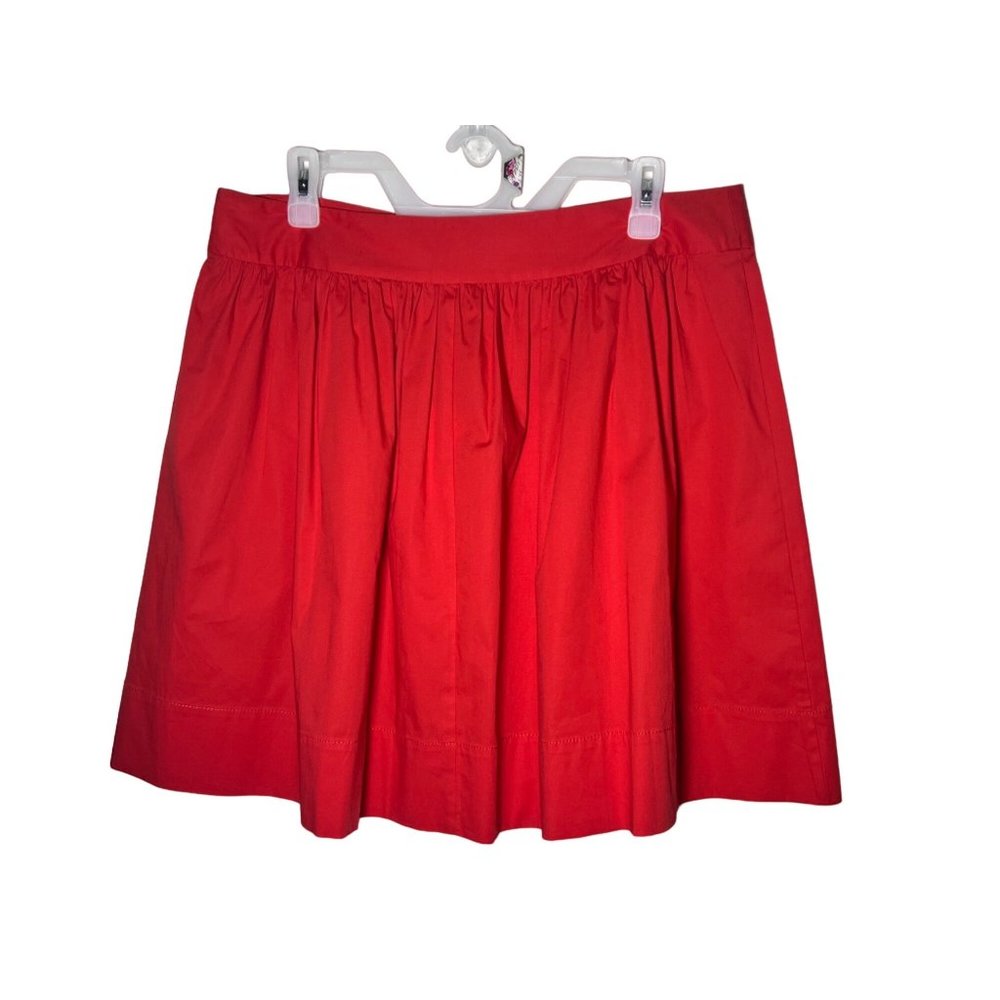 NWT Banana Republic A-Line imperial red short flowy skirt side pockets size 12 - Picture 5 of 16